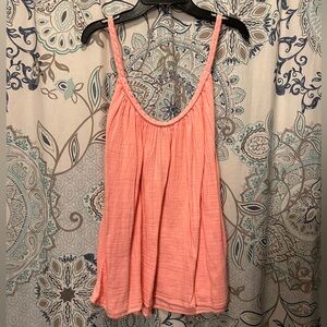 Old Navy Pink Relaxed Pleated Camisole